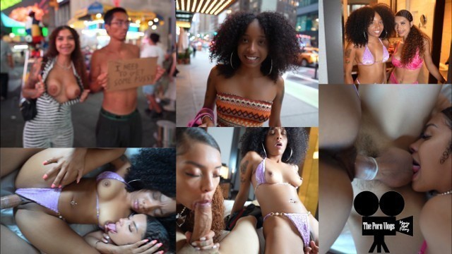 Tiny Ebony Teen tried to Rob Hot Couple then got Fucked ???????????? Porn Vlog Ep 17