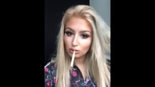 Sexy Smoking Blond Chav