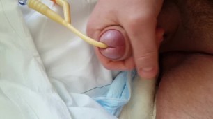 Paraplegic trying have Cumshot (10 Months in Hospital)