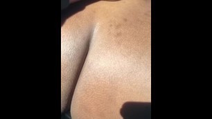 Big Black Ass Fucked in Car