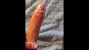 Sloppy Condom, Spit on Cock