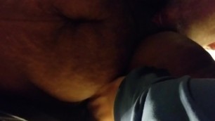 Quickie Headwhiteboy Eats Ebony BBW Pussy while Standing at Kitchen Table
