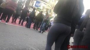 Candid Bubble Butt Latina at Parade