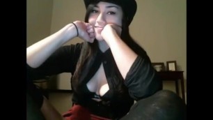 Who is this Girl? - Dadycams.com Asian/Latina Girl Tophat Black Dress