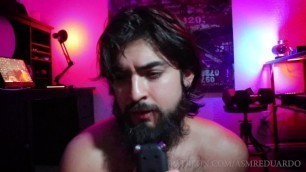 ASMR - Boyfriend Role Play - Shirtless Bearded Handsome Man Ft. Hairy Chest