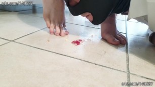 I Chew and Spit Gummy Candies on the Floor, my Slave Licks nd Eats all - P2