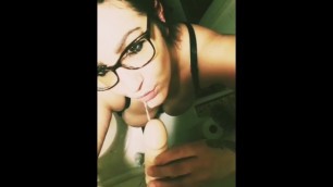Sexy Thick Sicilian Girl with Glasses Creams & Squirts