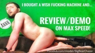 I Bought a WISH Fucking Machine And... (Review/Demo) first Time using One!