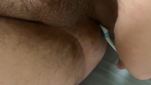 Straight Guy does Anal for the first Time (Fingers and Toothbrush!)