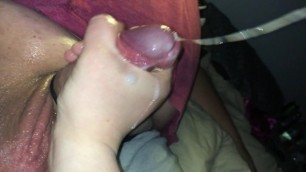 Hot Handjob with Oil (cockring)