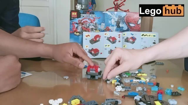 Two Men and a Girl Play Legos together (speed Build)