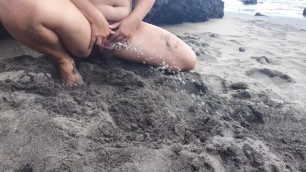 My StepSister Decided to Pee Fast on Public Beach!